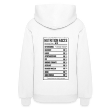 Load image into Gallery viewer, Women&#39;s Facts Hoodie - white

