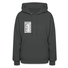 Load image into Gallery viewer, Women&#39;s Facts Hoodie - asphalt

