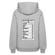Load image into Gallery viewer, Women&#39;s Facts Hoodie - heather gray
