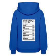 Load image into Gallery viewer, Women&#39;s Facts Hoodie - royal blue
