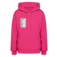 Load image into Gallery viewer, Women&#39;s Facts Hoodie - fuchsia
