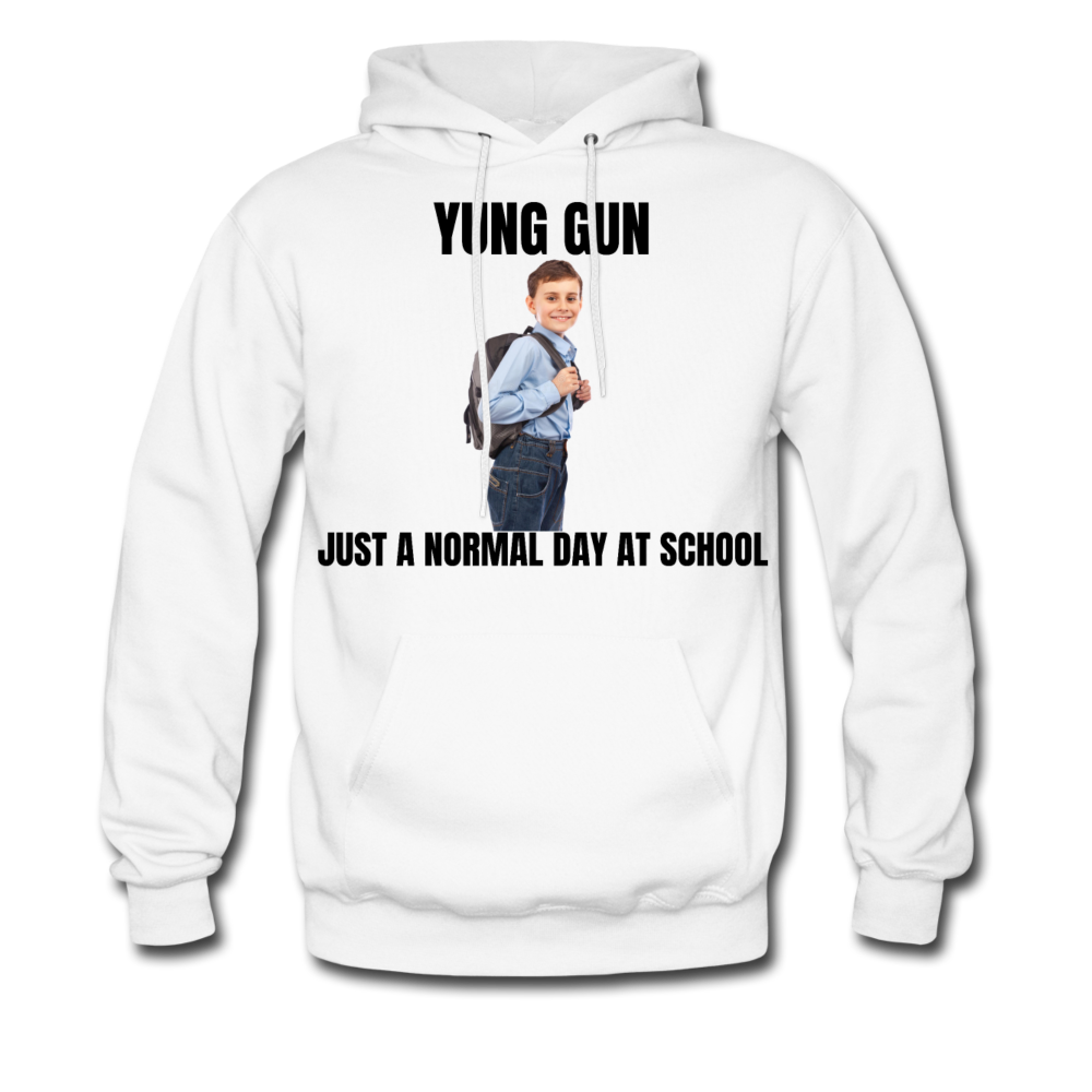 YUNG GUN Normal Day Hoodie - white