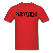Load image into Gallery viewer, SL Productions Black Logo Tee - red
