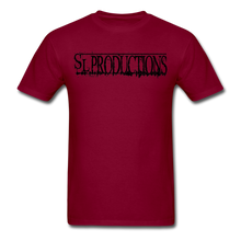 Load image into Gallery viewer, SL Productions Black Logo Tee - burgundy
