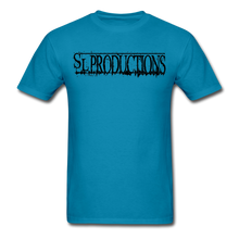 Load image into Gallery viewer, SL Productions Black Logo Tee - turquoise
