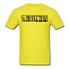 Load image into Gallery viewer, SL Productions Black Logo Tee - yellow
